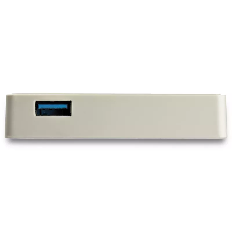 StarTech.com Adapter USB-C na Gigabit Ethernet z portem USB-A — Biały, 1 Gb/s, NIC USB 3.0/USB 3.1 Type-C, Adapter sieciowy 1GbE USB-C RJ45/LAN, kompatybilny z TB3, Windows, MacBook Pro, Chromebook