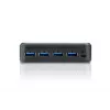 ATEN 2-portowy przełącznik peryferyjny USB 3.0, 5 Gbit/s, Micro-USB Typ-B, czarny, plastik, 0 - 40 °C, -20 - 60 °C