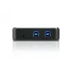 ATEN 2-portowy przełącznik peryferyjny USB 3.0, 5 Gbit/s, Micro-USB Typ-B, czarny, plastik, 0 - 40 °C, -20 - 60 °C