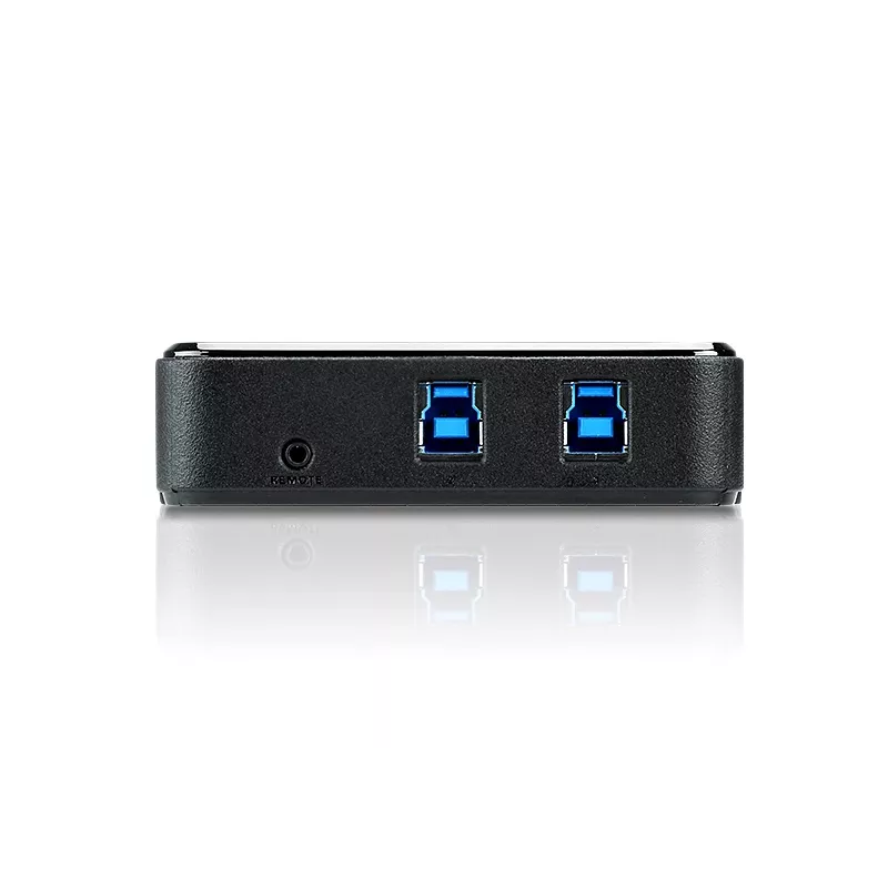 ATEN 2-portowy przełącznik peryferyjny USB 3.0, 5 Gbit/s, Micro-USB Typ-B, czarny, plastik, 0 - 40 °C, -20 - 60 °C