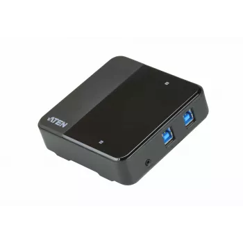 ATEN 2-portowy przełącznik współdzielenia USB na USB-C, 5000 Gbit/s, Czarny, Plastik, 0 - 40 °C, -20 - 60 °C, 0 - 80%