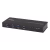 ATEN 4-Port USB 3.1 Gen1 Industrial Switch, 5 Gbit/s, Czarny, Metal, 0 - 50 °C, -20 - 60 °C, 0 - 80%