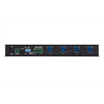 ATEN 4-Port USB 3.1 Gen1 Industrial Switch, 5 Gbit/s, Czarny, Metal, 0 - 50 °C, -20 - 60 °C, 0 - 80%