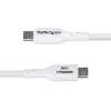 StarTech.com Kabel ładujący USB-A na USB-C 3 m (9,8 stopy), ładowanie i synchronizacja, 3 A, USB 2.0, powłoka TPE - Biały przewód ładujący USB