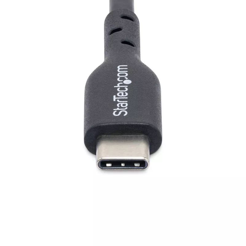 Kabel ładujący StarTech.com USB-C 4 m, ładowanie i synchronizacja, PD 60 W (3 A), kabel do ładowarki laptopa USB 2.0, powłoka TPE – czarny przewód ładujący USB C