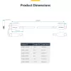 Kabel ładujący StarTech.com USB-C 4 m, ładowanie i synchronizacja, PD 60 W (3 A), kabel do ładowarki laptopa USB 2.0, powłoka TPE – czarny przewód ładujący USB C