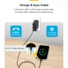 Kabel ładujący StarTech.com USB-C 4 m, ładowanie i synchronizacja, PD 60 W (3 A), kabel do ładowarki laptopa USB 2.0, powłoka TPE – czarny przewód ładujący USB C