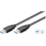 Microconnect USB3.0AA1B kabel USB 3.2 Gen 1 (3.1 Gen 1) 1 m USB A Czarny