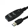Kabel USB Microconnect USB3.0AAF10A USB 3.2 Gen 1 (3.1 Gen 1) 10 m USB A Czarny
