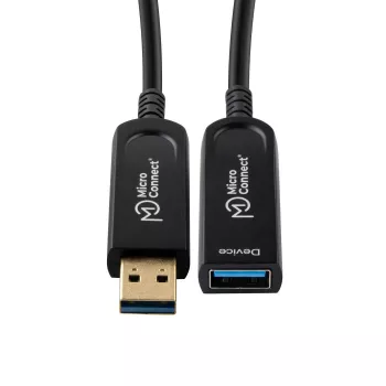 Microconnect USB3.0AAF20AOP kabel USB USB 3.2 Gen 1 (3.1 Gen 1) 20 m USB A Czarny