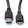 Kabel Microconnect USB3.0AB05MICRO USB 3.2 Gen 1 (3.1 Gen 1) 0,5 m USB A Micro-USB B Czarny