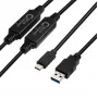 Microconnect USB3.1CA10AMP kabel USB 3.2 Gen 1 (3.1 Gen 1) 10 m USB C USB A czarny