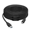 Microconnect USB3.1CA10AMP kabel USB 3.2 Gen 1 (3.1 Gen 1) 10 m USB C USB A czarny