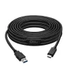 Kabel USB Microconnect USB3.1CA5AMP USB 3.2 Gen 1 (3.1 Gen 1) 5 m USB C USB A Czarny