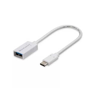 Kabel USB Microconnect USB3.1CAF02W USB 3.2 Gen 1 (3.1 Gen 1) 0.2 m USB C USB A Biały
