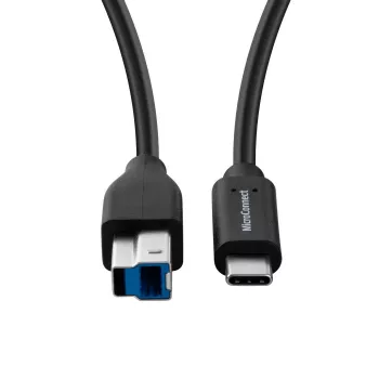 Microconnect USB3.1CB1 Kabel USB 1 m USB-C USB-B Czarny