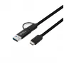Kabel USB Microconnect USB3.1CCA1 USB 3.2 Gen 1 (3.1 Gen 1) 1 m USB-C czarny
