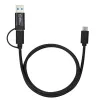 Kabel USB Microconnect USB3.1CCA1 USB 3.2 Gen 1 (3.1 Gen 1) 1 m USB-C czarny
