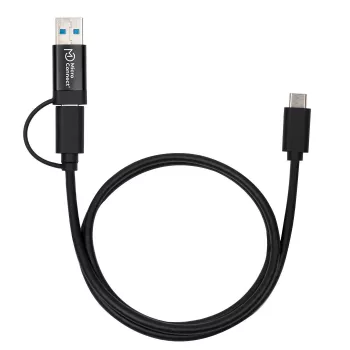 Kabel USB Microconnect USB3.1CCA1 USB 3.2 Gen 1 (3.1 Gen 1) 1 m USB-C czarny