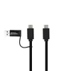 Kabel USB Microconnect USB3.1CCA1 USB 3.2 Gen 1 (3.1 Gen 1) 1 m USB-C czarny