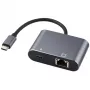 Microconnect USB3.1CETHPDBA zmieniacz płci kabla USB C RJ-45 Czarny