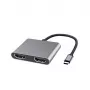 Microconnect USB3.1CHDMIX2 Adapter graficzny USB Czarny