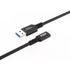 Kabel USB Microconnect USB3.2AC2 2m USB C USB A 10 Gbit/s Czarny