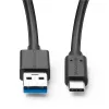 Microconnect USB3.2CA05 Kabel USB USB 3.2 Gen 2 (3.1 Gen 2) 0,5 m USB A USB C Czarny