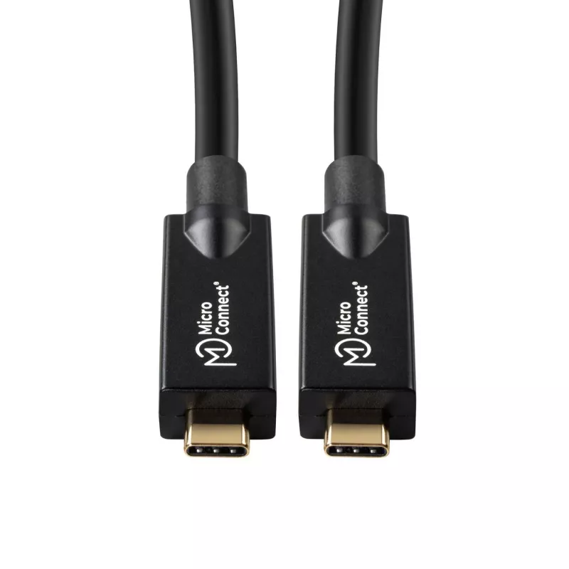 Kabel USB Microconnect USB3.2CC15OP 15 m USB-C czarny 10 Gbit/s