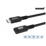 Microconnect USB3.2CC1EX kabel USB USB4 Gen 2x2 1 m USB C Czarny