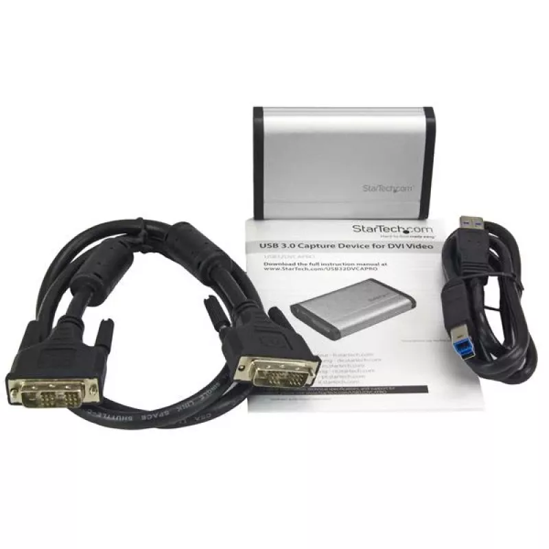 StarTech.com Urządzenie do przechwytywania USB 3.0 dla wysokowydajnego wideo DVI - 1080p 60fps - Aluminium - TAA