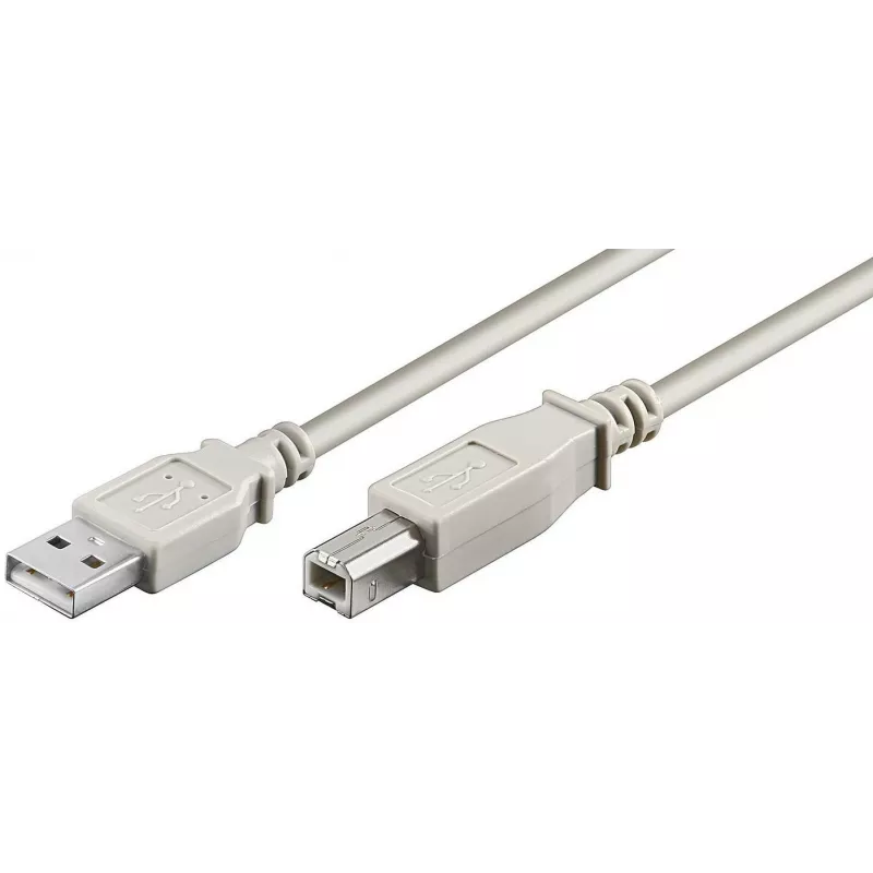 Kabel USB Microconnect USBAB2 USB 2.0 1,8 m USB A USB B Biały