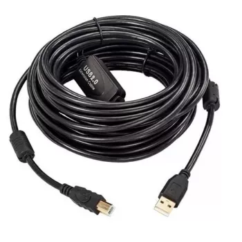 Microconnect USBAB20B-ACTIVE Kabel USB USB 2.0 20 m USB A USB B Czarny