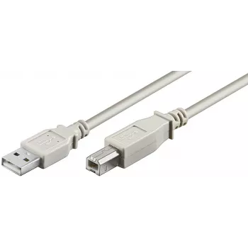Microconnect USBAB5 kabel USB USB 2.0 5 m USB A USB B Szary