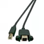 Kabel USB MicroConnect USBABF1PANEL2 USB 2.0 1,8 m USB A USB B Czarny