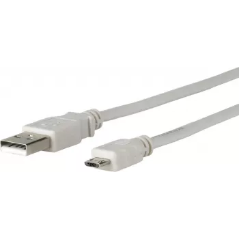 Microconnect USBABMICRO5G kabel USB USB 2.0 5 m Micro-USB B USB A Szary