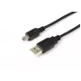 Microconnect USBAMB510 kabel USB USB 2.0 10 m USB A Mini-USB B Czarny