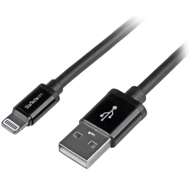 StarTech.com 2 m (6 ft.) USB to Lightning kabel - Long iPhone / iPad / iPod Charger kabel - Lightning to USB kabel - Apple MFi Certified - Czarny