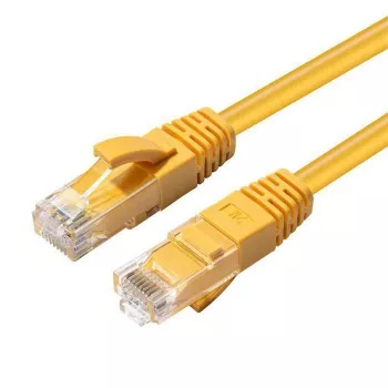 Kabel sieciowy Microconnect UTP501Y żółty 1 m Cat5e U/UTP (UTP)