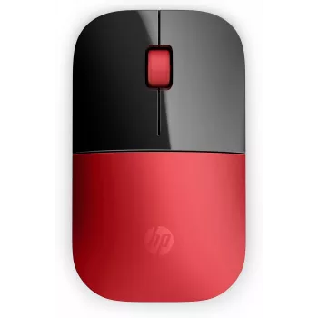 HP Z3700 Czerwona mysz bezprzewodowa, symetryczna, optyczna, RF Bezprzewodowa, 1200 DPI, czerwona