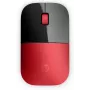 HP Z3700 Czerwona mysz bezprzewodowa, symetryczna, optyczna, RF Bezprzewodowa, 1200 DPI, czerwona