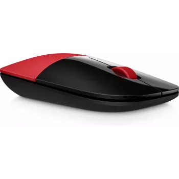 HP Z3700 Czerwona mysz bezprzewodowa, symetryczna, optyczna, RF Bezprzewodowa, 1200 DPI, czerwona