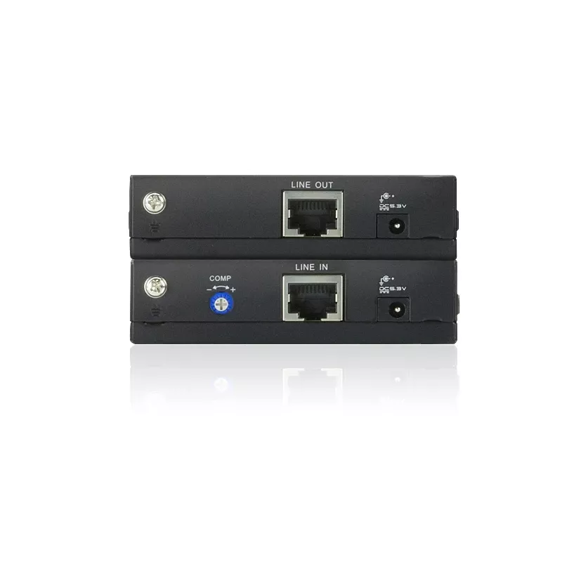ATEN VGA Over Cat5e/6 Video Extender 150meter, 1920 x 1200 pikseli, nadajnik i odbiornik AV, 150 m, przewodowy, czarny