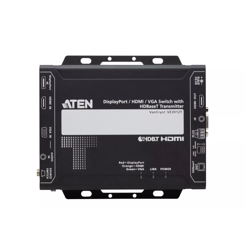 Przełącznik ATEN DisplayPort / HDMI / VGA z nadajnikiem HDBaseT