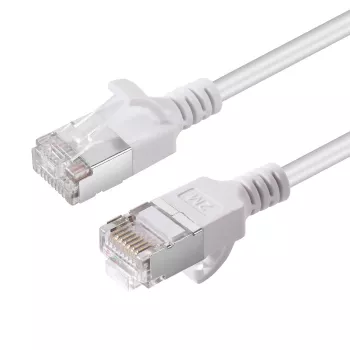 Microconnect V-FTP6A005W-cienki kabel sieciowy Biały 0,5 m Cat6a U/FTP (STP)