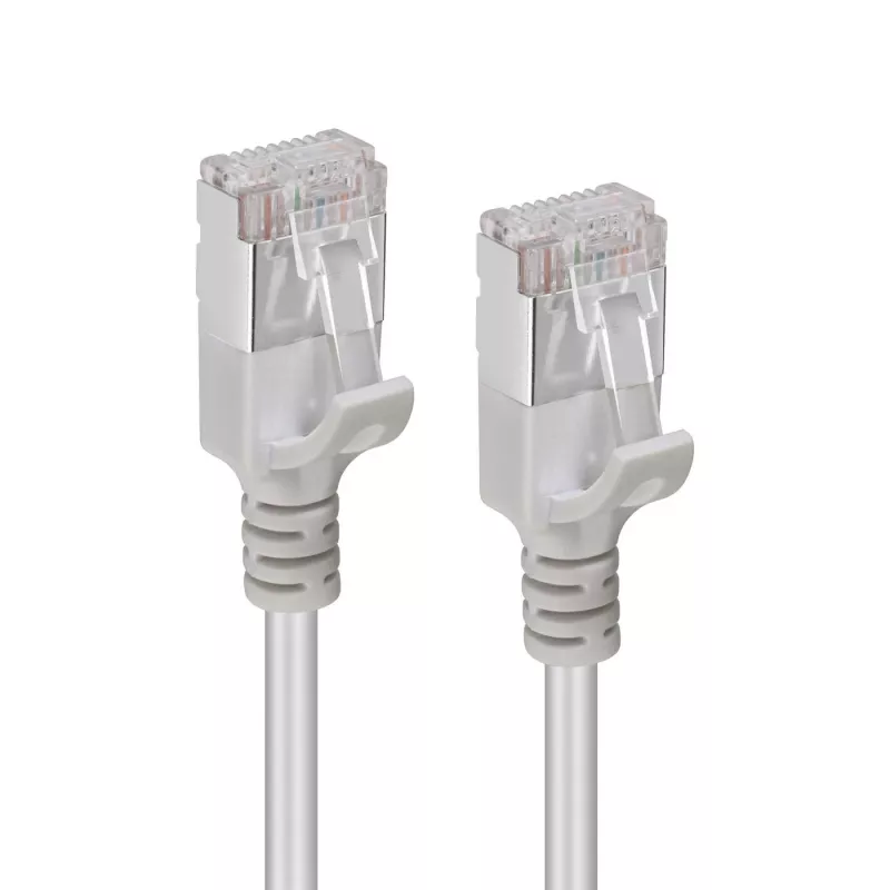 Kabel sieciowy Microconnect V-FTP6A015-cienki szary 1,5 m Cat6a U/FTP (STP)