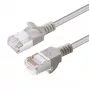 Kabel sieciowy Microconnect V-FTP6A03-cienki szary 3 m Cat6a U/FTP (STP)