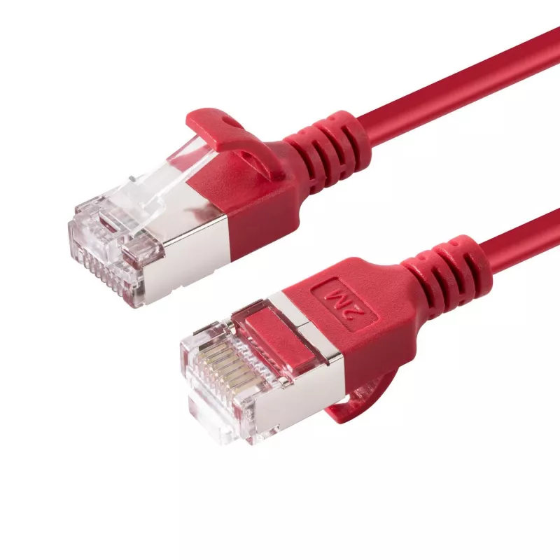 Microconnect V-FTP6A05R-cienki kabel sieciowy Czerwony 5 m Cat6a U/FTP (STP)