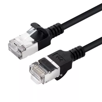 Microconnect V-FTP6A05S-cienki kabel sieciowy Czarny 5 m Cat6a U/FTP (STP)