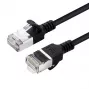 Microconnect V-FTP6A05S-cienki kabel sieciowy Czarny 5 m Cat6a U/FTP (STP)